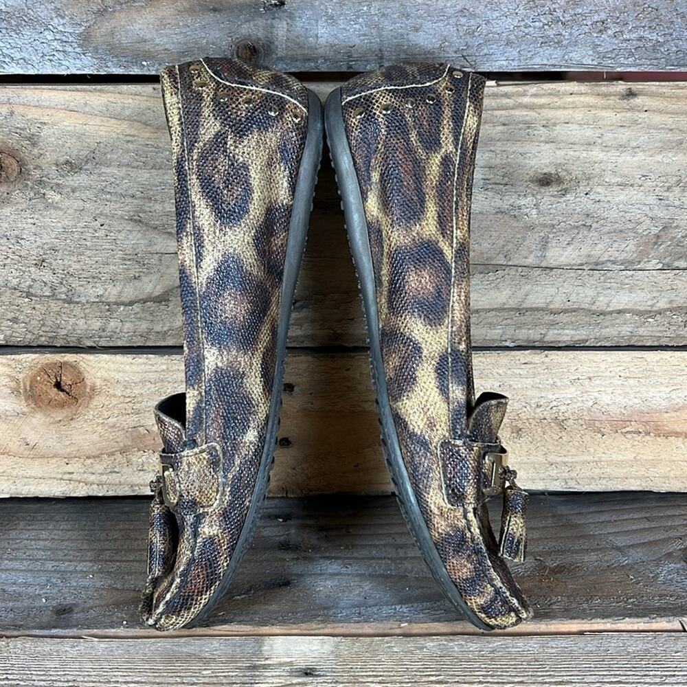 Stuart Weitzman Women's Python Loafers - Tan/Brow… - image 6